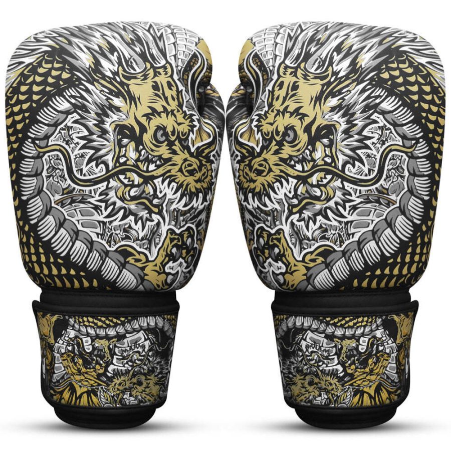 Thai boxing gloves Buddha Fight Wear Fancy Dragon