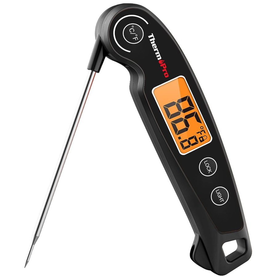 ThermoPro TP605 Instant Read Meat Thermometer Digital for Cooking, Waterproof Fo