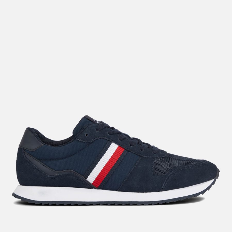 Tommy Hilfiger Men's Evo Mix Suede, Leather and Mesh Trainers - UK 10