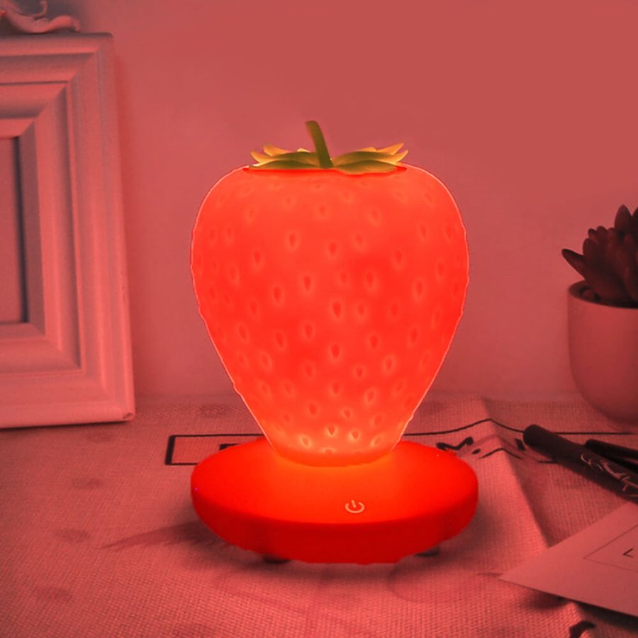 Touch Sensor Strawberry Table Lamp