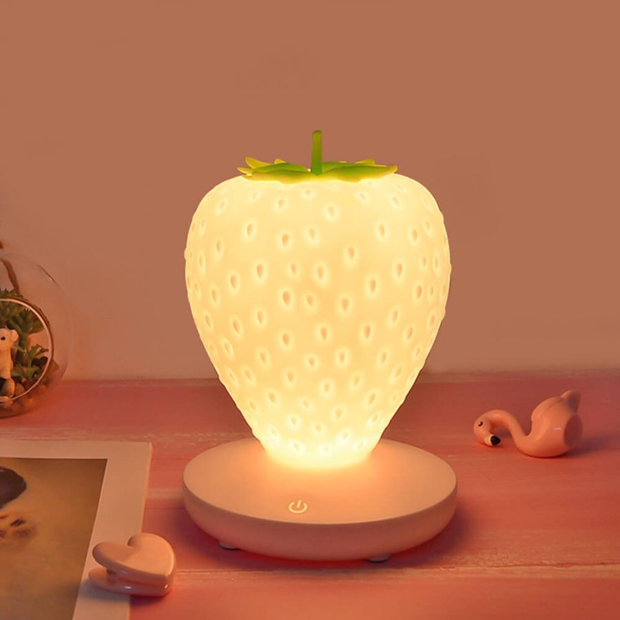 Touch Sensor Strawberry Table Lamp