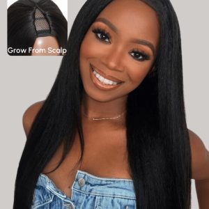 UNice EasiContour V Part Glueless Yaki Wig