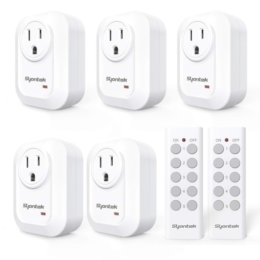 Upgraded Remote Control Outlet Wireless Light Switch For Household Appliances, E