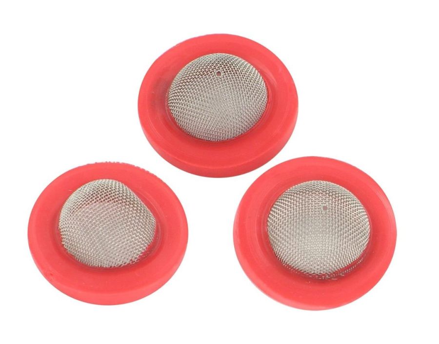 VALTERRA W1526VP Screened Hose Washers - Red, Pack of 3