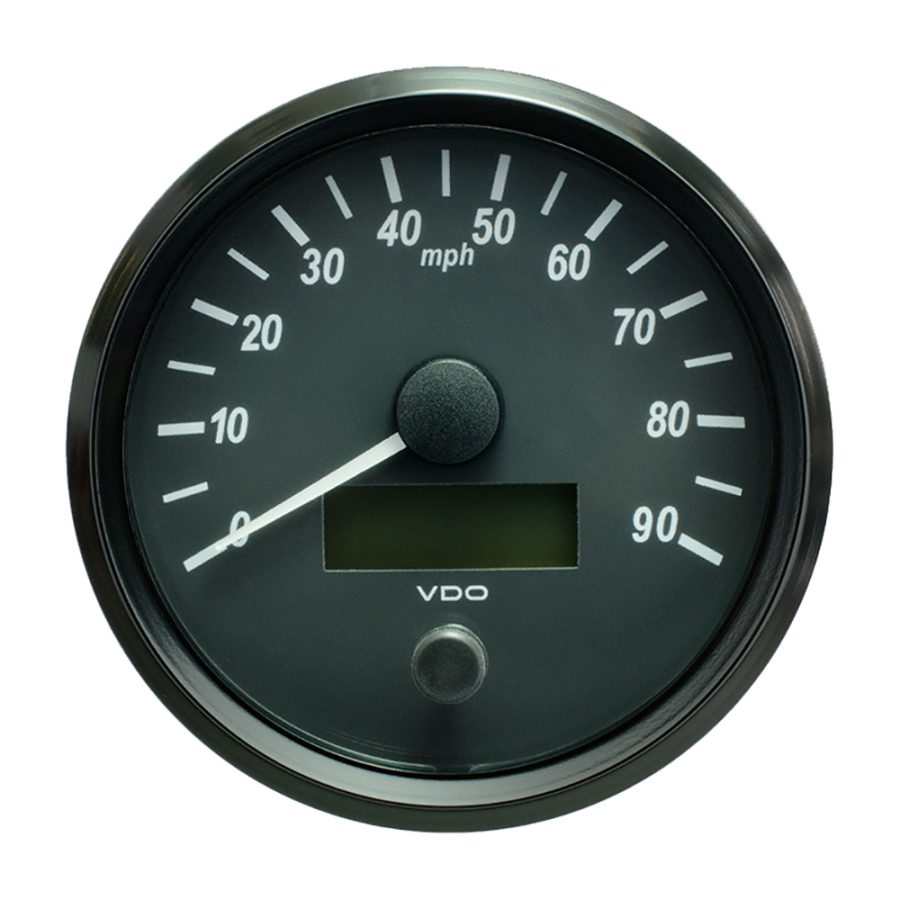 VDO A2C3832870030 SINGLEVIU 100MM (4 INCH) SPEEDOMETER - 90 MPH