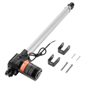 VEVOR Linear Actuator 12V, 16 Inch Heavy Duty 1320lbs/6000N Linear Actuator, 0.19"/s Linear Motion Actuator with Mounting Bracket & IP44 Protection for Electric Door Industrial Machinery Vessels Cargo