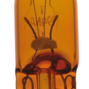 WAGNER 194NA Side Marker Light Bulb; Standard Series; OE Replacement; 194; Wedge; Natural Amber (Case of 10)