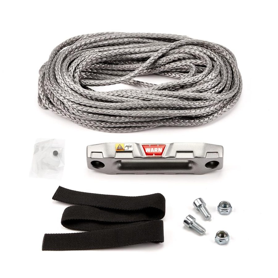 WARN 100970 Accessory Kit - Epic Synthetic Rope for ATV and UTV Winch: 1/4 INCH x 50