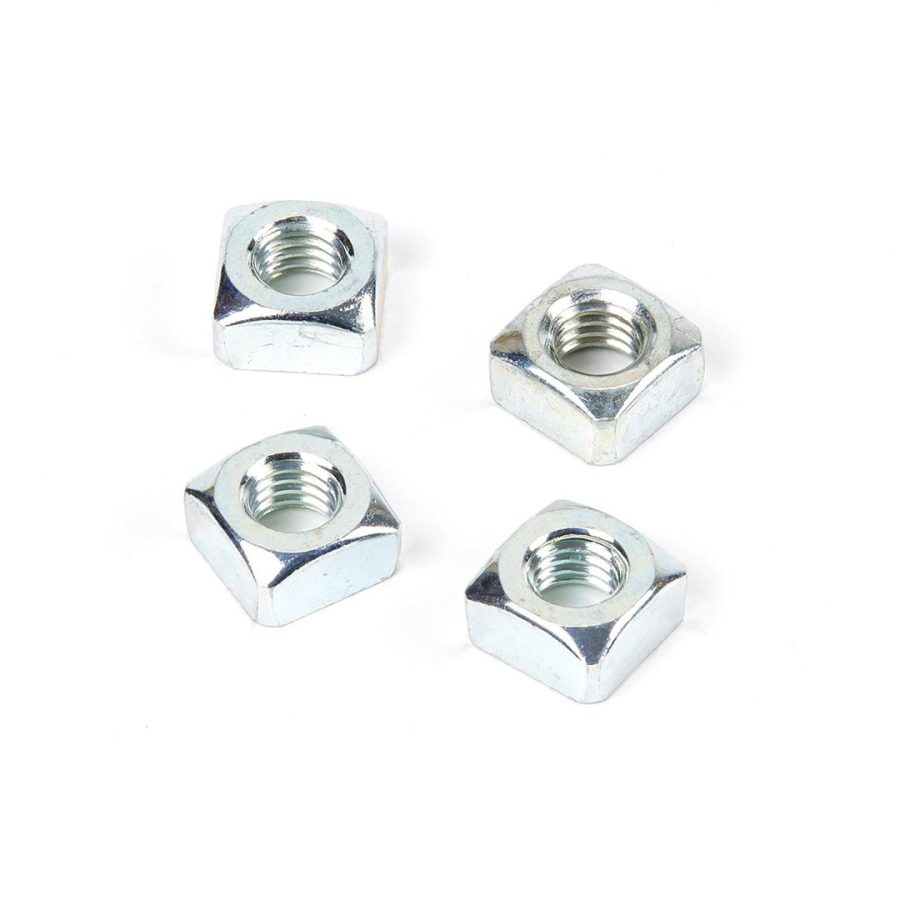 WARN 98278 Service Kit - Zinc Plated Square Nut: 7/16 INCH-14, 4 Pack