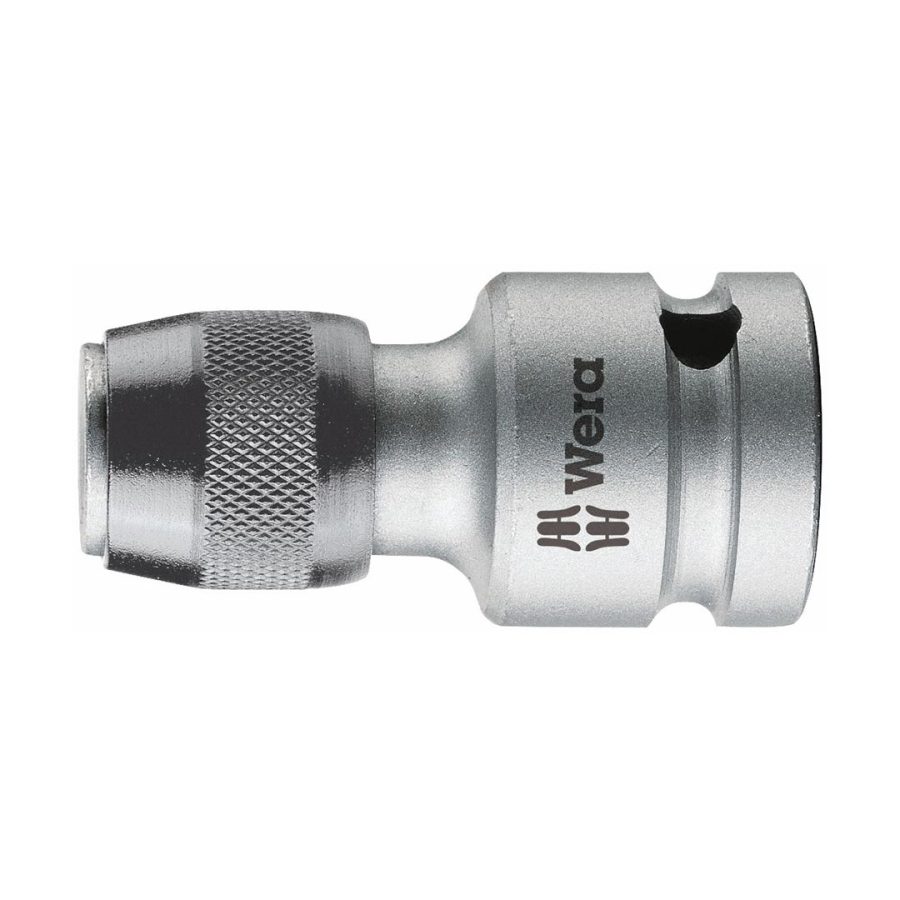 WERA 05042760001 1/2 INCH Drive Hexagon Bit Adapter with Quick-Release Chuck