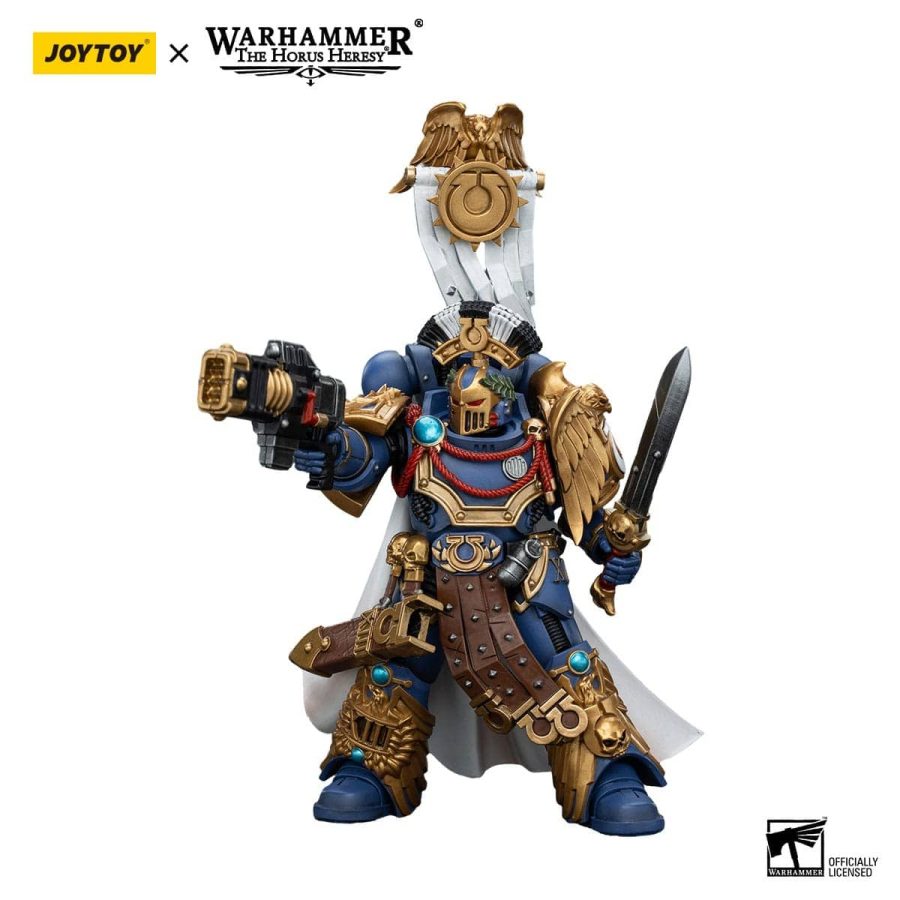 Warhammer The Horus Heresy Action Figure 1/18 Ultramarines Legion Praetor with Power Sword and Volkite Serpenta 20 cm