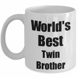 Worlds Best Twin Brother Mug Funny Gift Idea For Novelty Gag Coffee Tea Cup