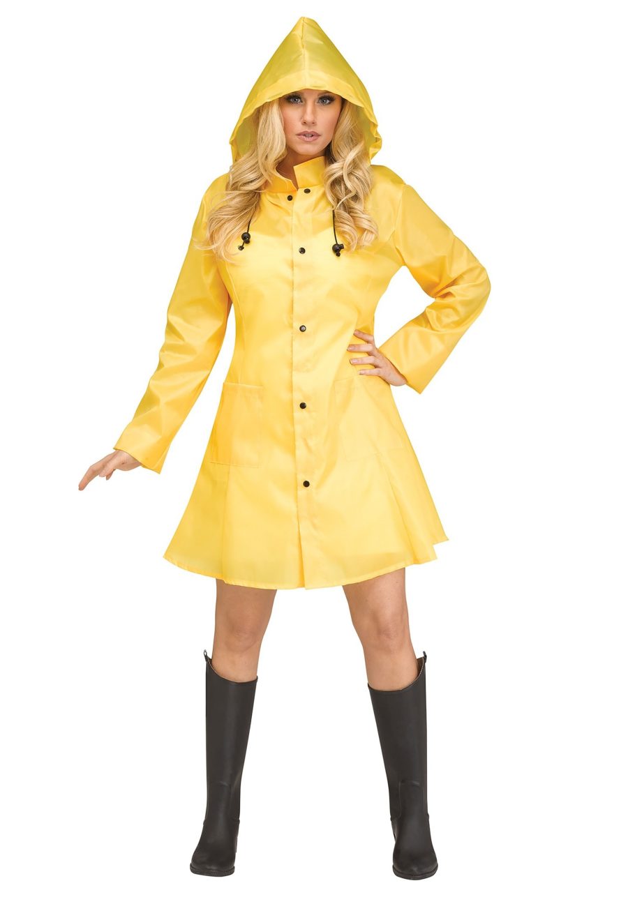 Yellow Raincoat Women's Costume