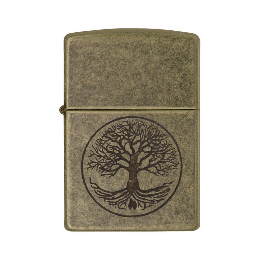 ZIPPO 29149 Windproof Lighter Tree of Life Antique Brass Finish