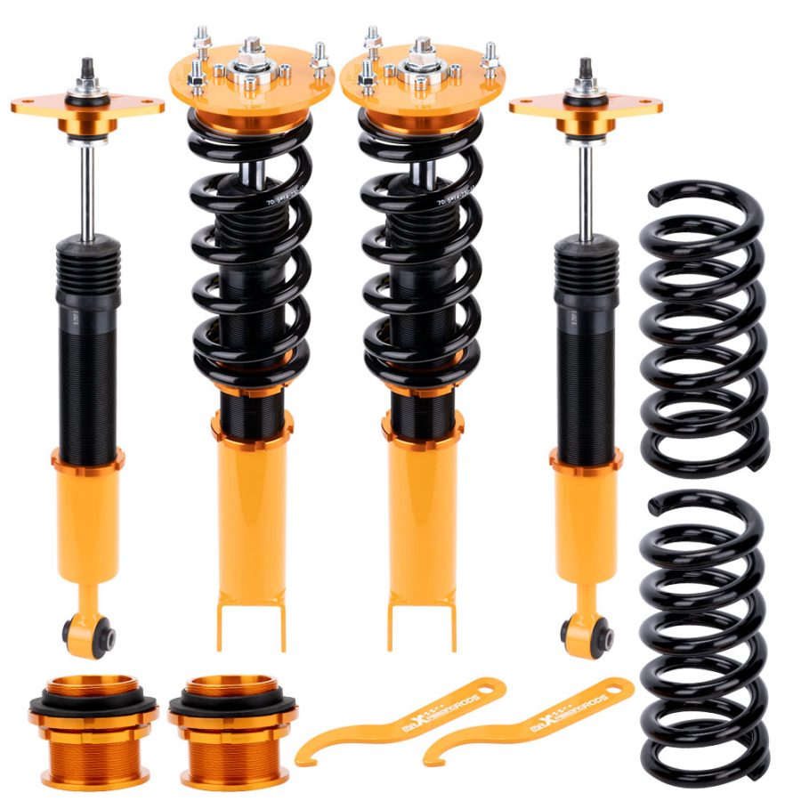 for 2009-2010 compatible for Dodge Challenger R/T 5.7L V8 RWD Coilover Kits Adj. Height Shock Strut Golden lowering kit