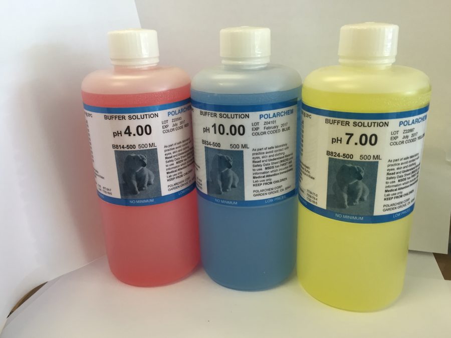 pH Meter Calibration Buffer Solution 4, 7 OR 10 - 500ml - 1 BOTTLE, YOU CHOOSE