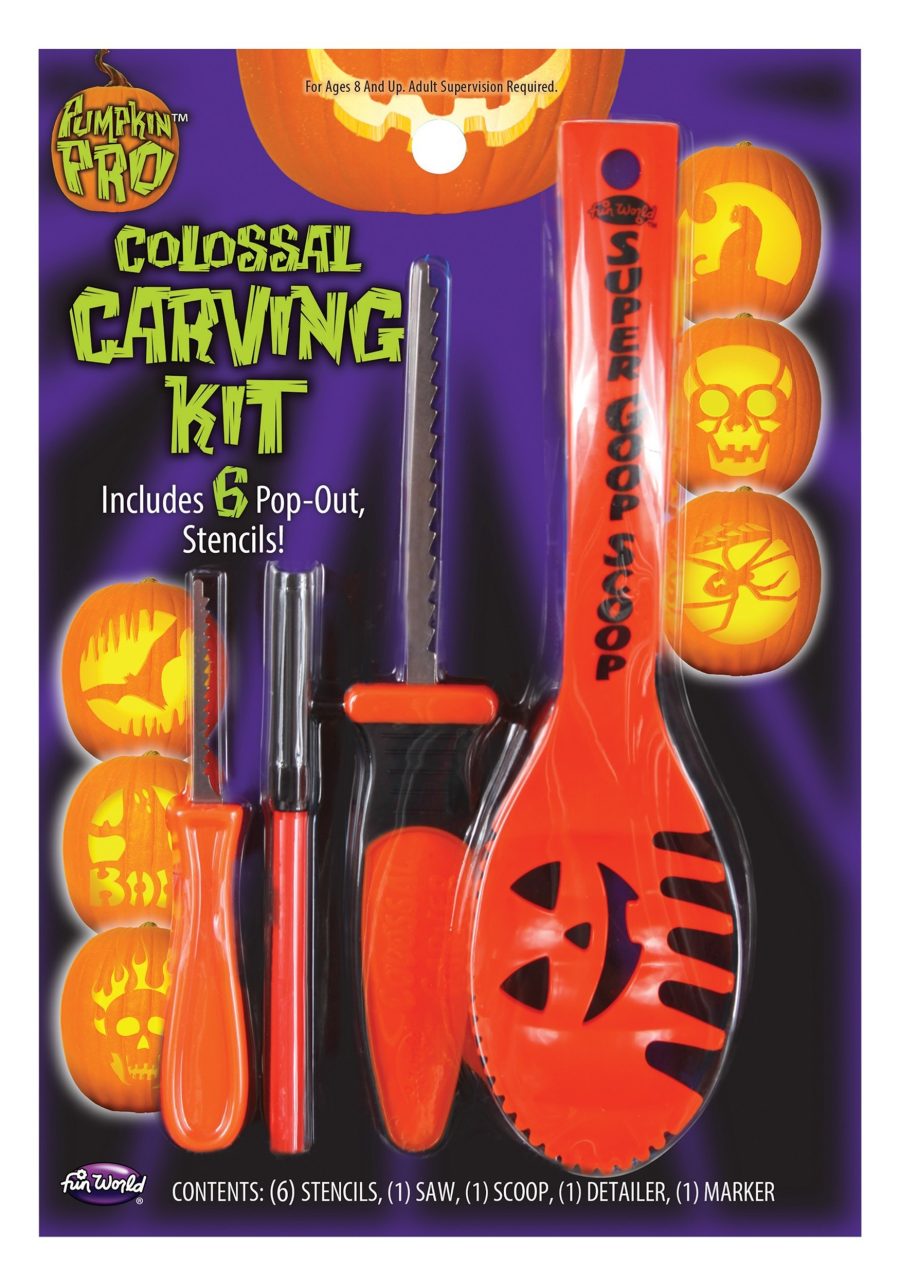 10 Piece Colossal Pumpkin Carving Kit