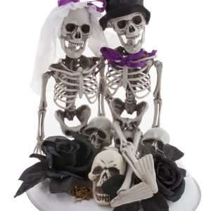 11-Inch Skeleton Bride & Groom Decoration