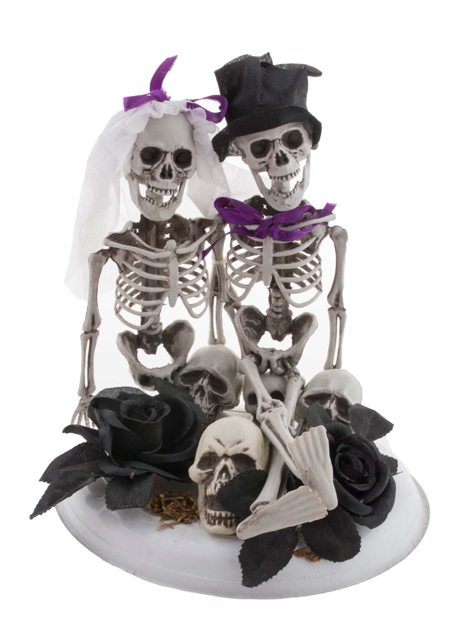 11-Inch Skeleton Bride & Groom Decoration