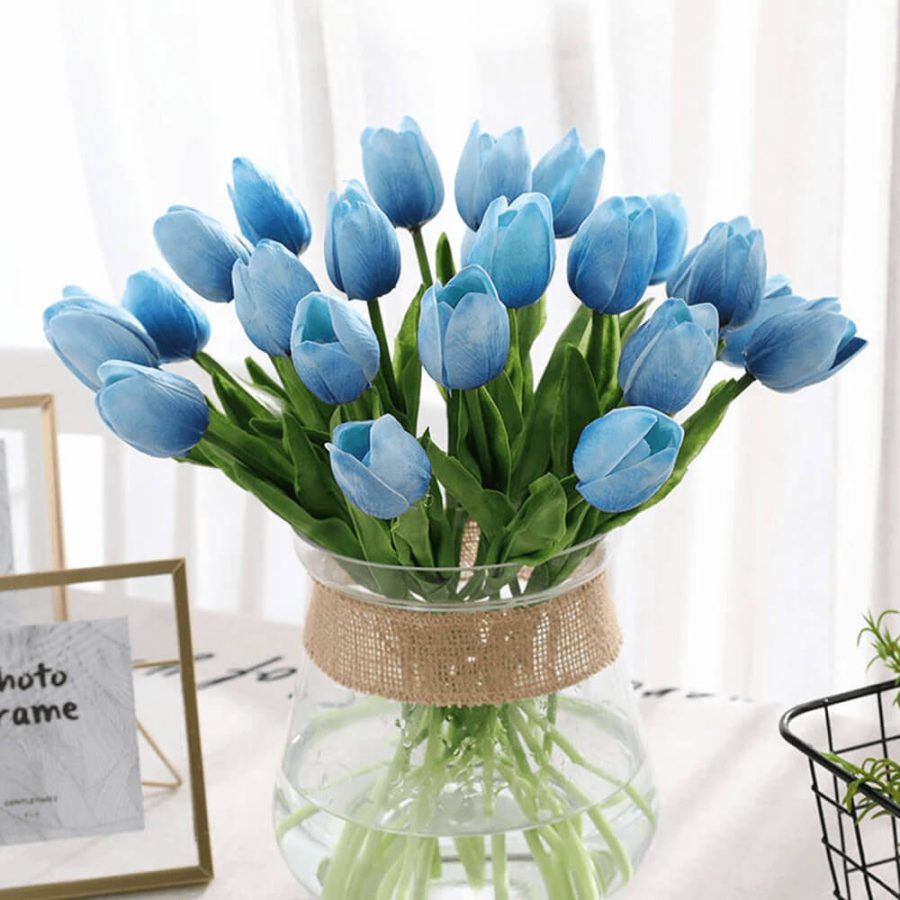 12 Pack Artificial Tulips - 13.8 inches 35 cm Each