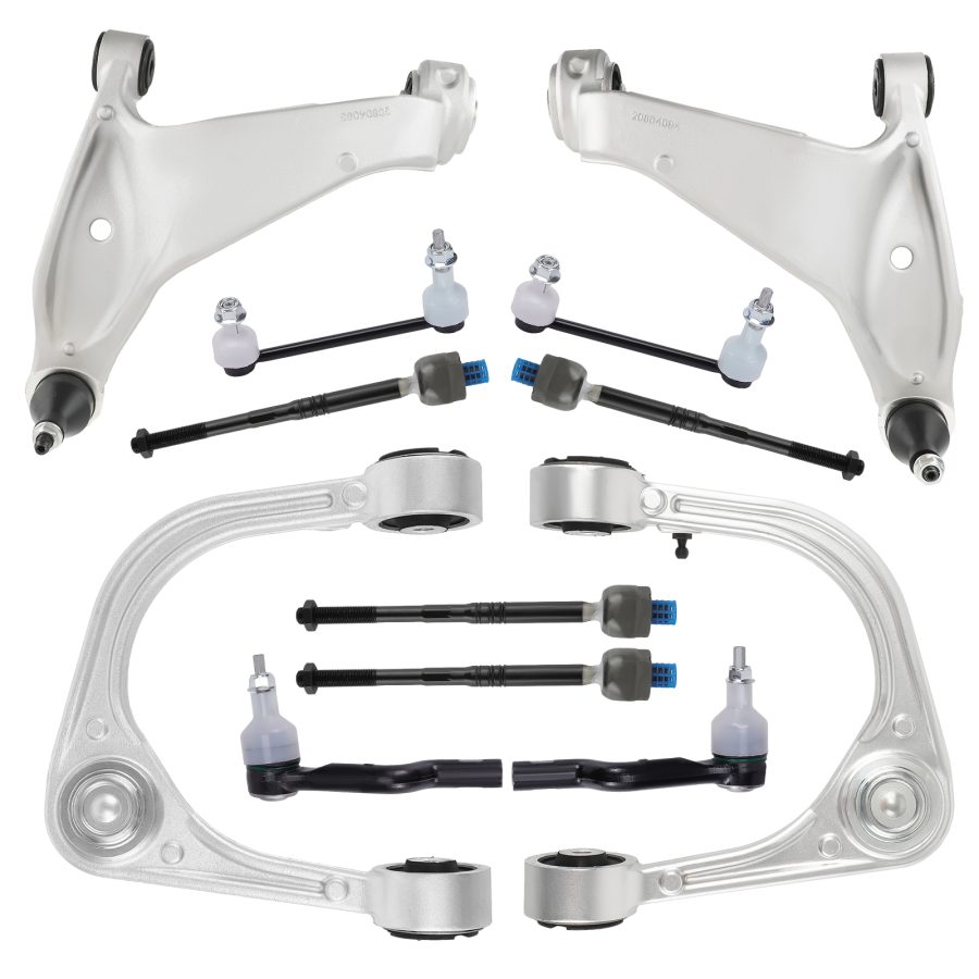 12Pc Front Upper Lower Control Arms w/Ball Joint Assembly compatible for Cadillac CTS 08-13