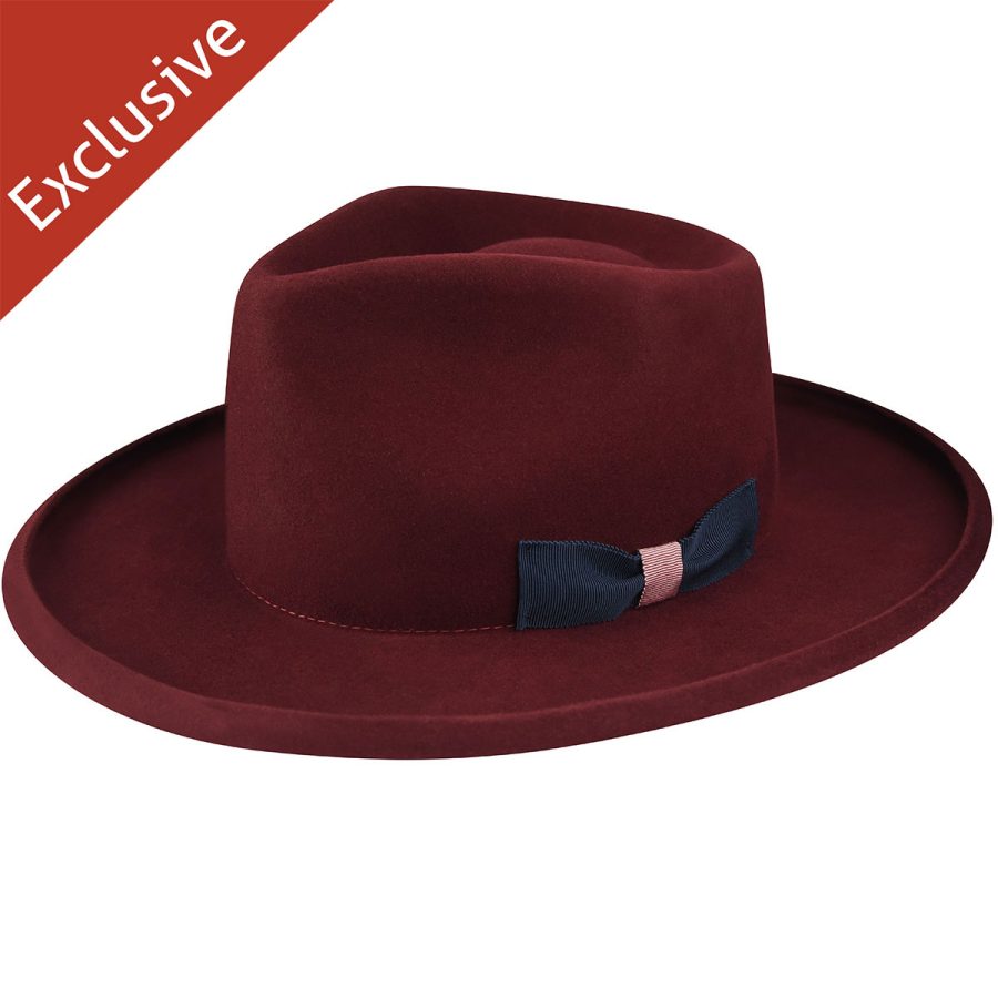 212 Fedora - Burgundy/L