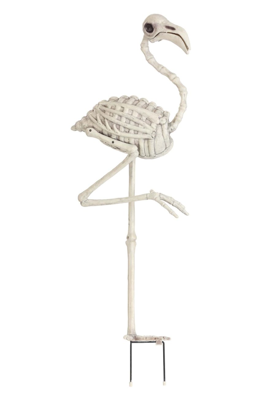 30-Inch Glow in the Dark Flamingo Skeleton