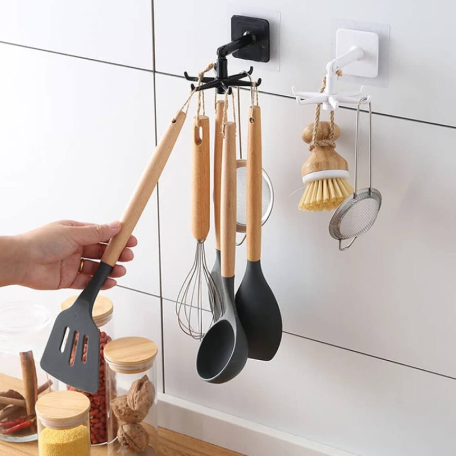 360 Degree Rotating Utensils Hook