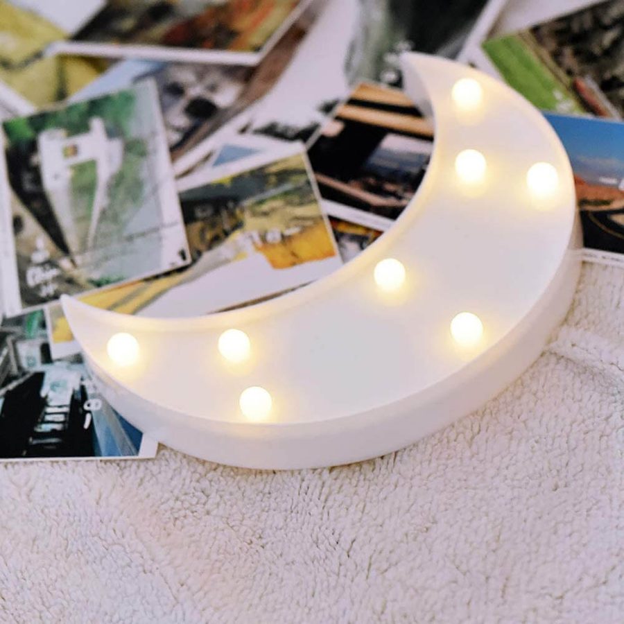 3D LED Crescent Moon Light Lamp