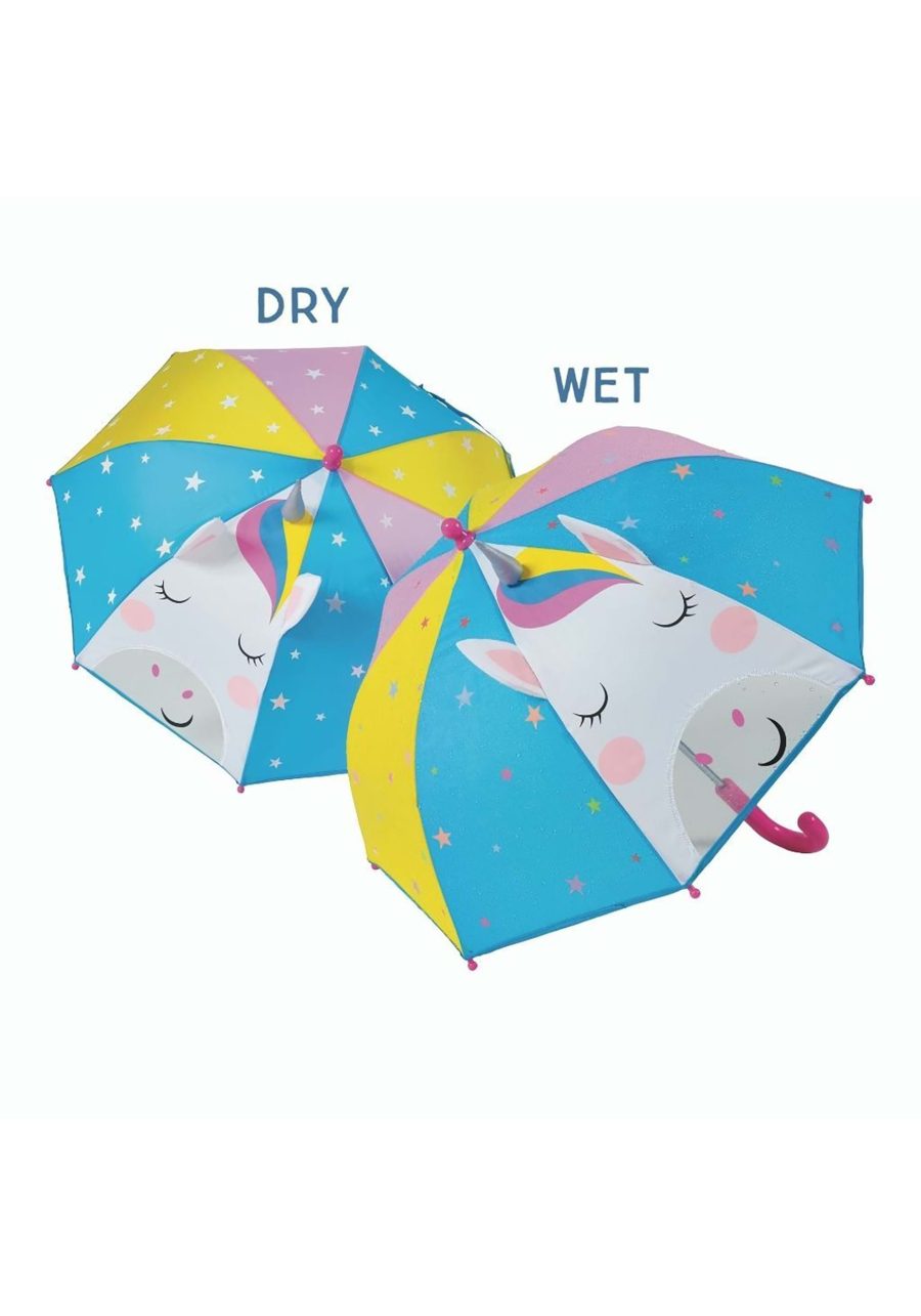 3D Rainbow Unicorn Umbrella