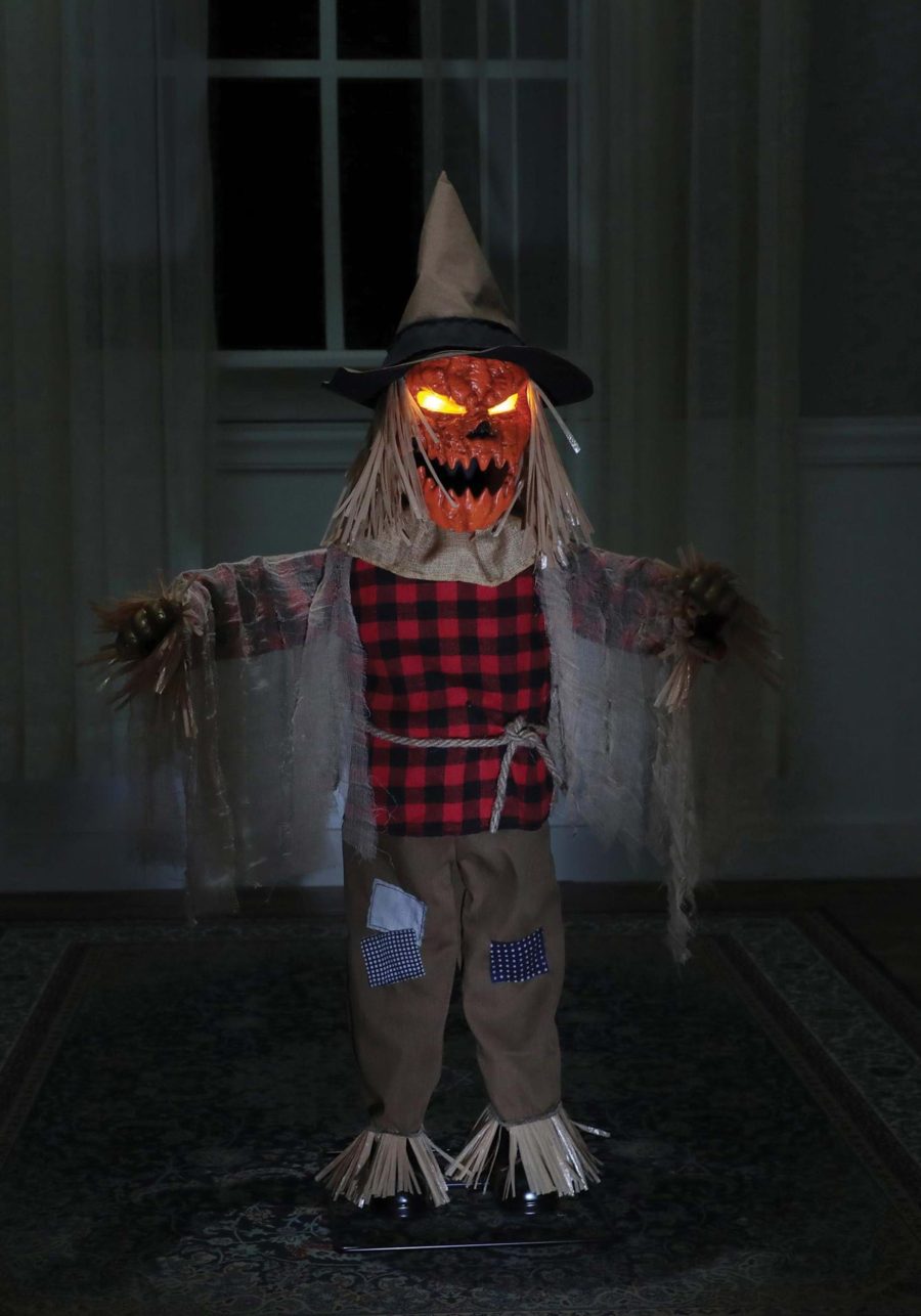 3FT Animated Light Up Twitching Scarecrow Prop