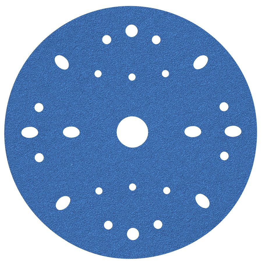 3M 36170 AMAPR Blue Abrasive Disc Multi-Hole, 6 in, 40 Grade, 50 Discs per Carton