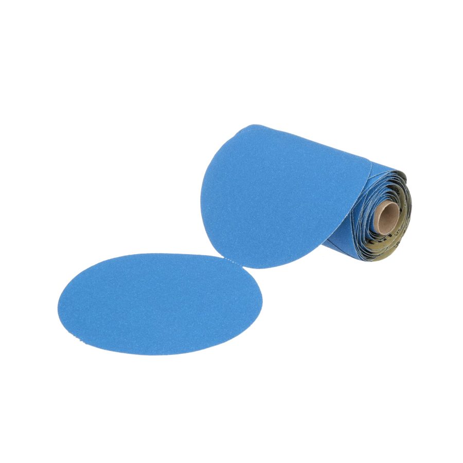 3M 36202 Stikit Blue Abrasive Disc Roll, 6 in, 80 grade, 50 discs per roll