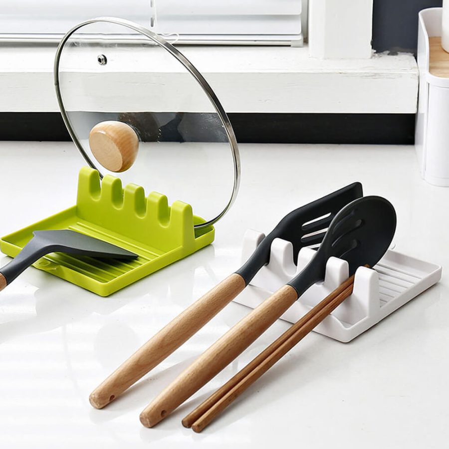 4 Slot Kitchen Utensil Rest Holder