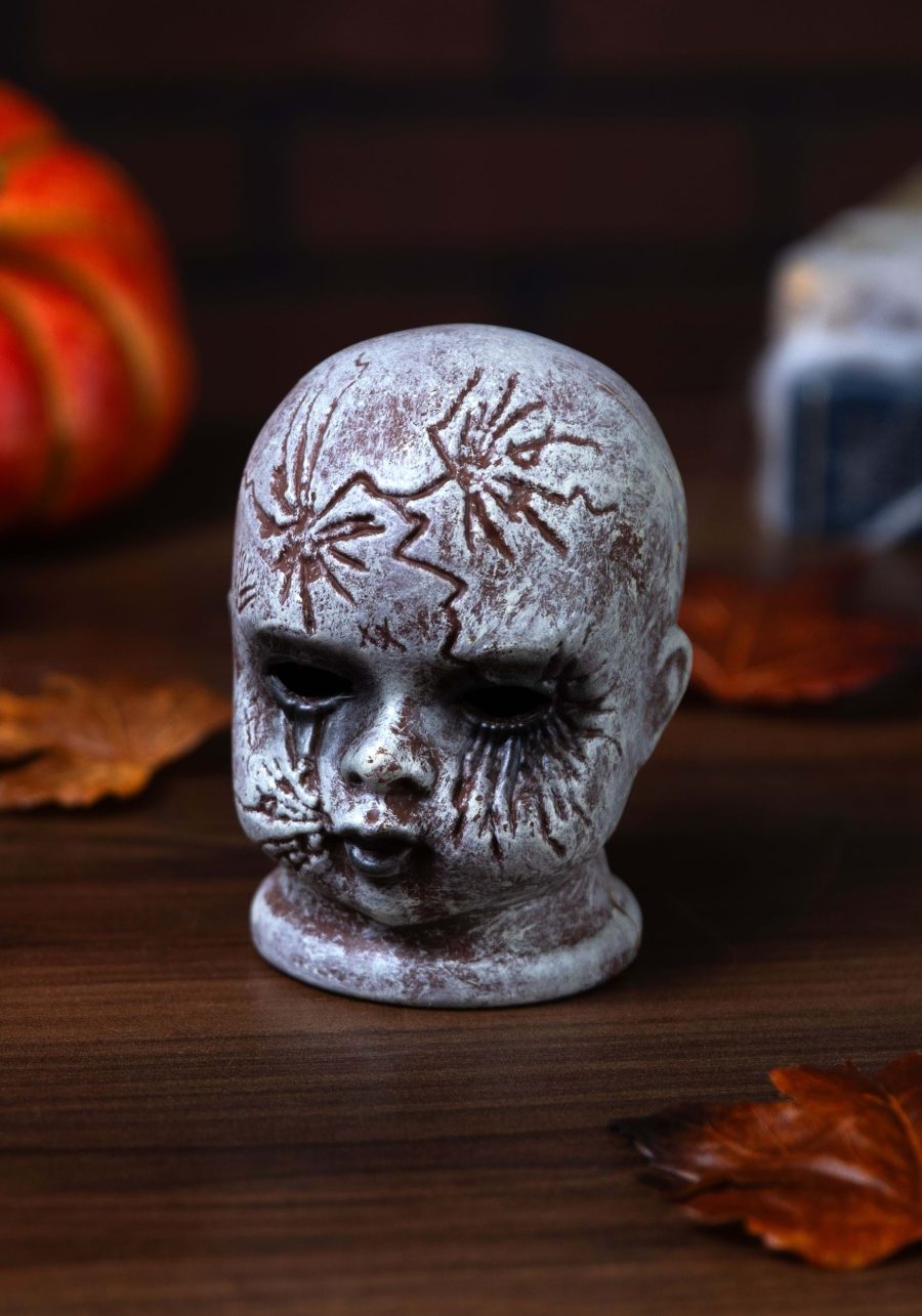 4.5-Inch Cracked Doll Head Decoration