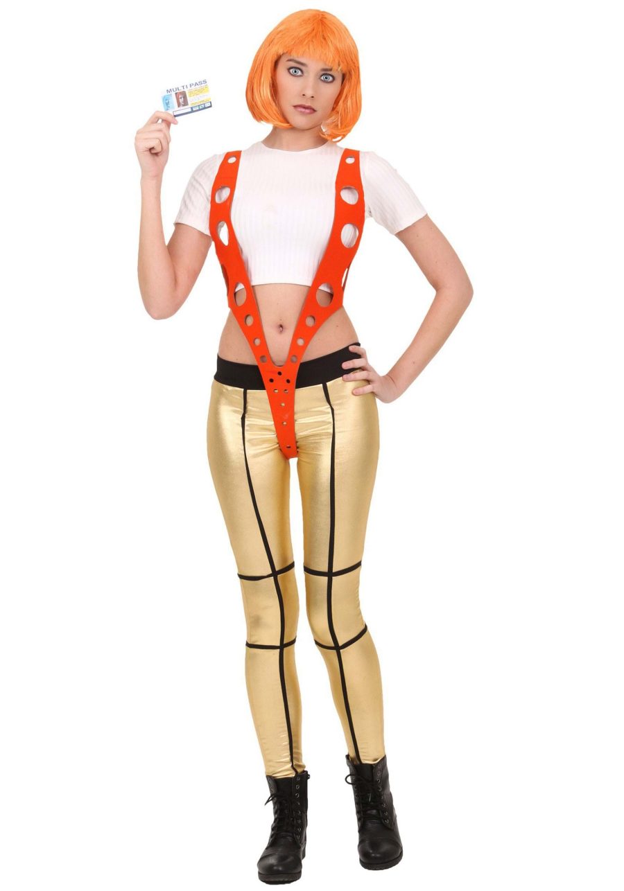 5th Element Leeloo Orange Harness Costume