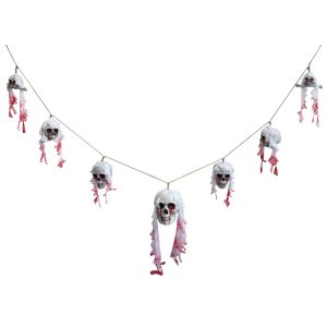 70-Inch Bloody Skull Garland Decoration