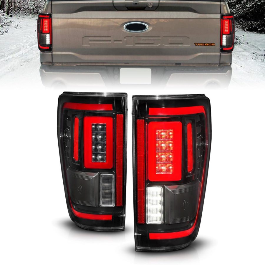 ANZO 311473 Black Sequential Fiber Optic LED Tail Lights