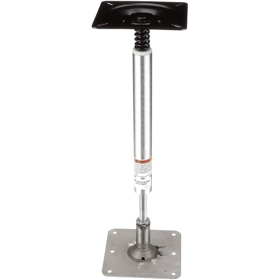 ATTWOOD 977339-T SWIVL-EZE LOCKN-PIN 3/4 INCH PEDESTAL KIT 13 INCH POST 7 INCH X 7 INCH STAINLESS STEEL BASE PLATE THREADED