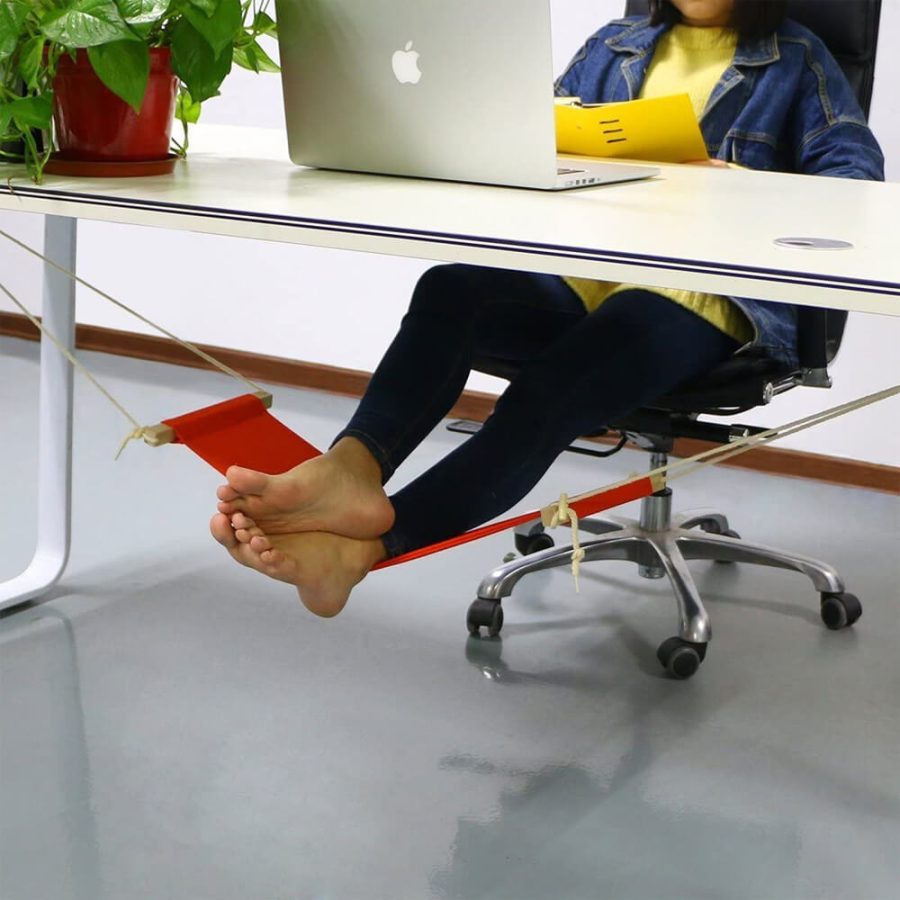 Adjustable Underdesk Foot Hammock