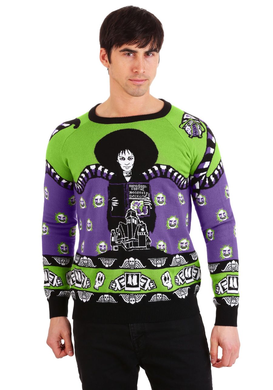 Adult Beetlejuice Lydia Deetz Halloween Sweater