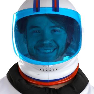 Adult Blue Astronaut Accessory Costume Helmet