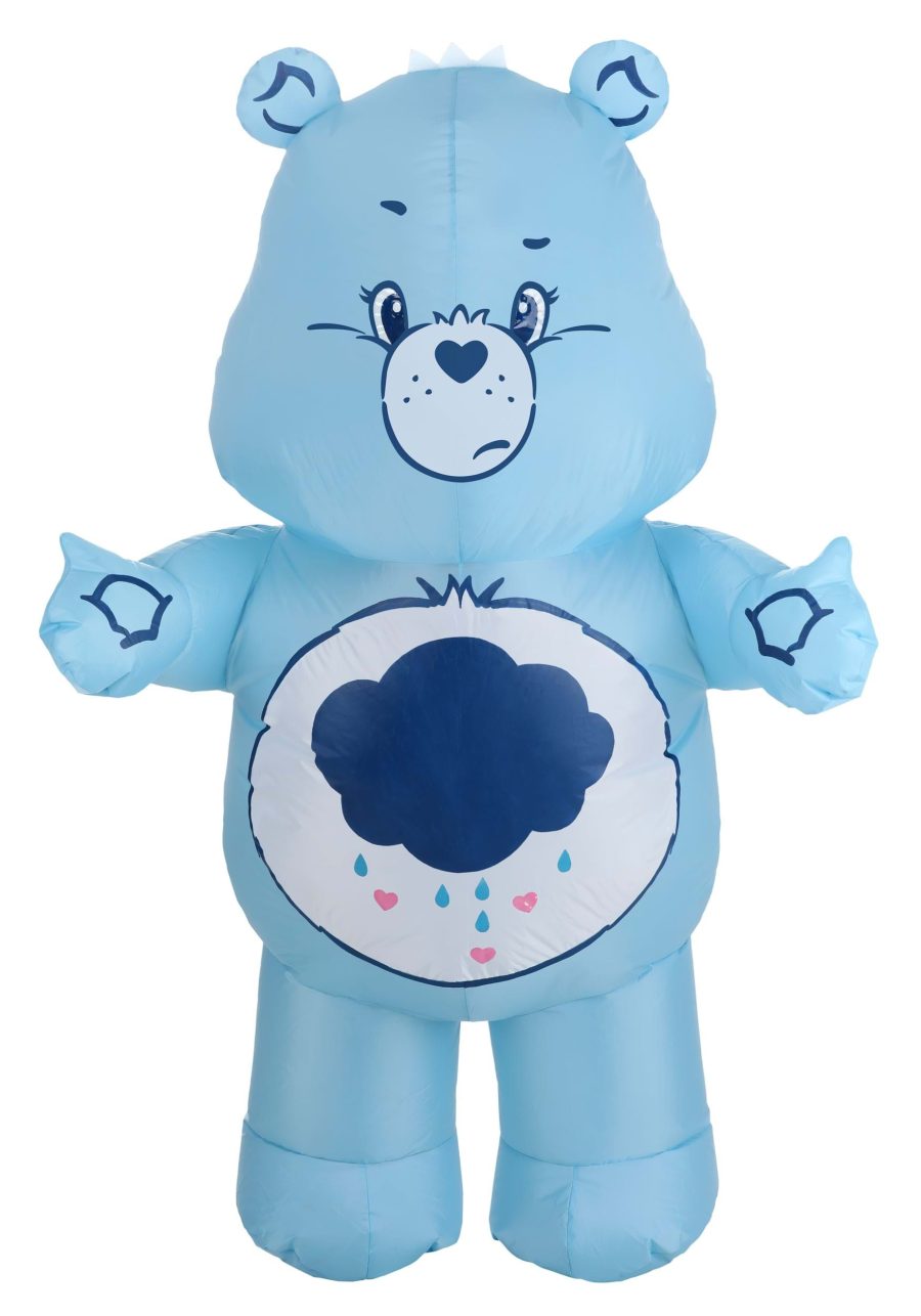 Adult Care Bears Inflatable Grumpy Bear Costume