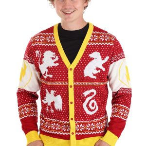 Adult Harry Potter Hogwarts Ugly Christmas Cardigan