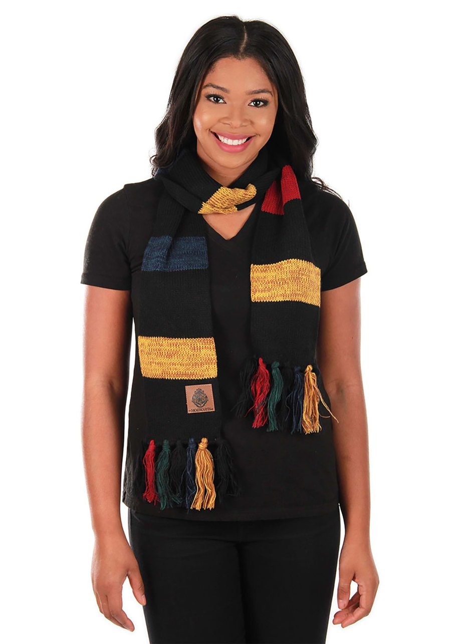 Adult Hogwarts Heathered Knit Scarf