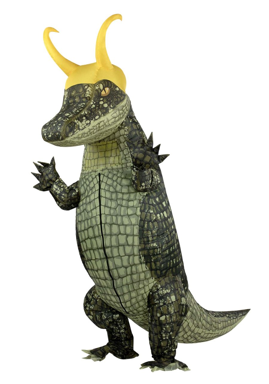 Adult Inflatable Alligator Loki Costume