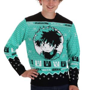 Adult My Hero Academia Ugly Christmas Sweater