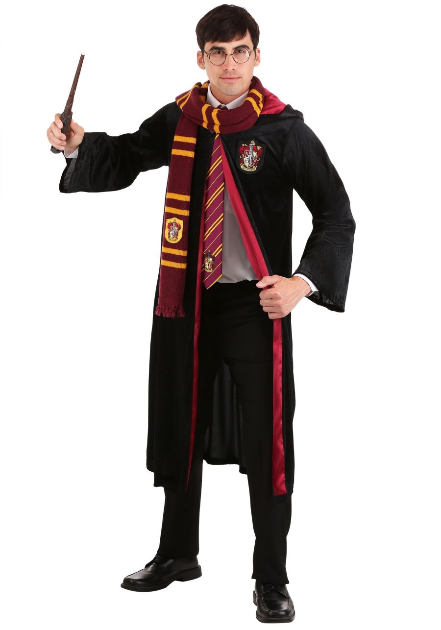 Adult Plus Size Deluxe Harry Potter Gryffindor Robe Costume