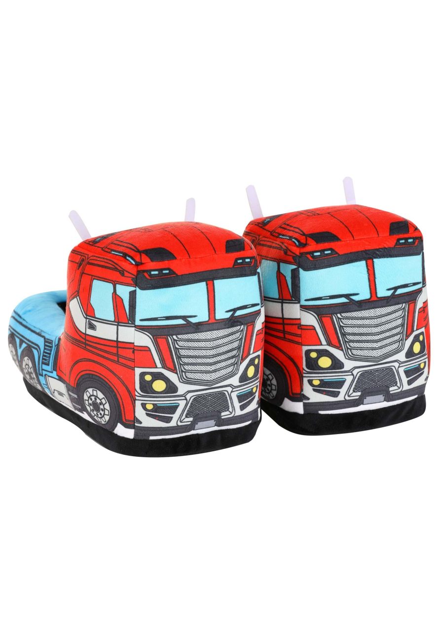 Adult Transformers Optimus Prime Semi Truck Slippers