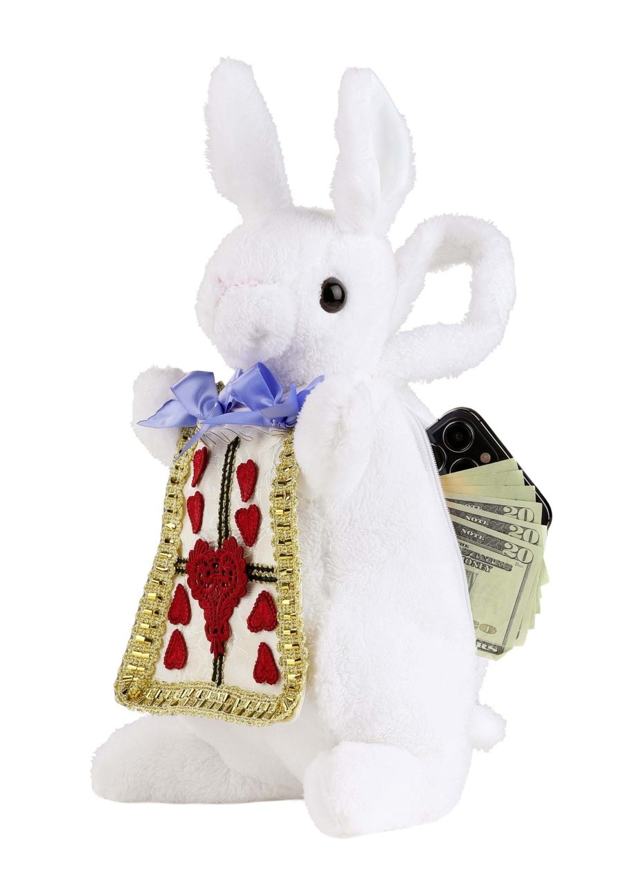 Alice in Wonderland Plush White Rabbit Costume Purse